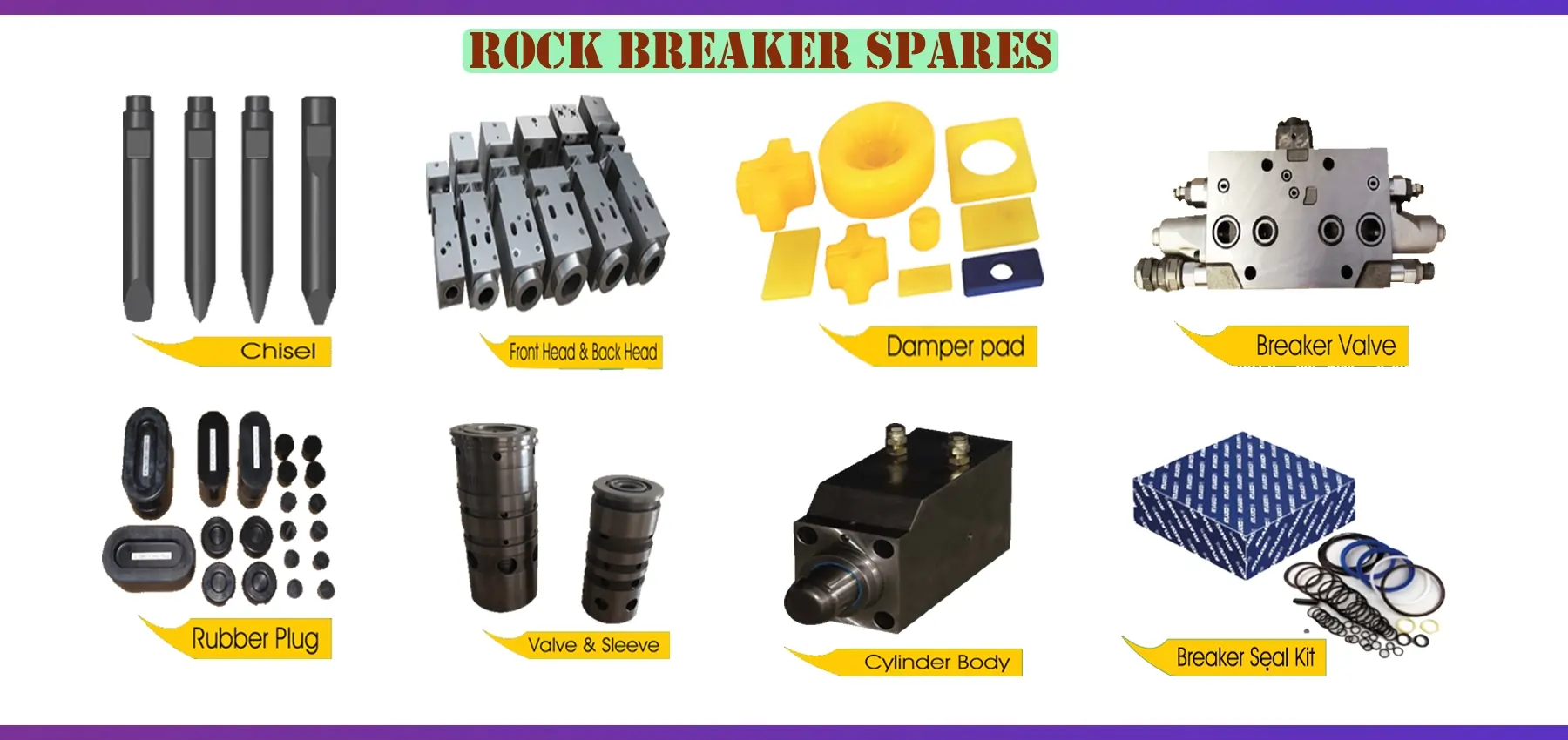 New Rock Breaker Spares