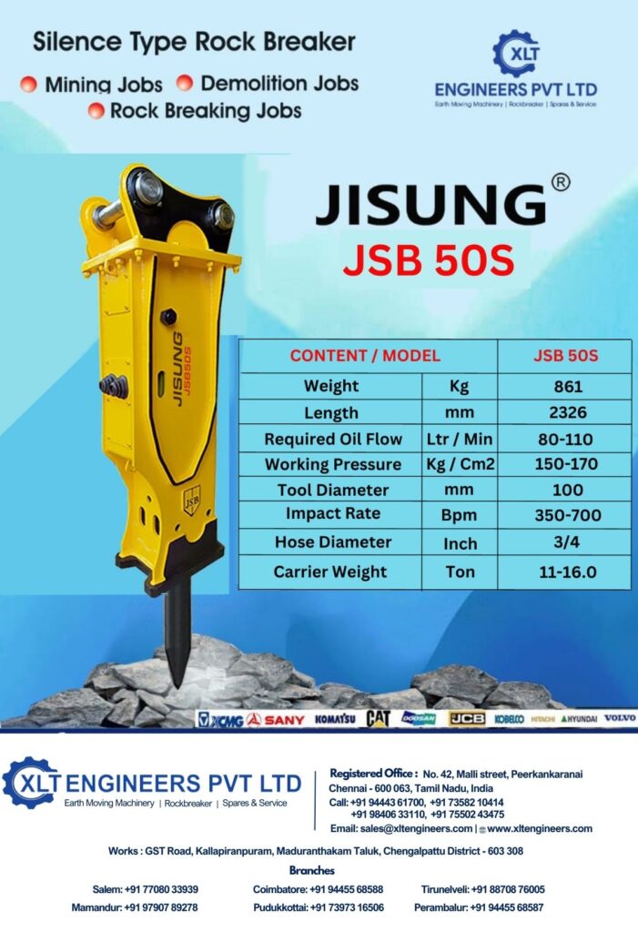 JISUNG JSB 50S hydraulic rock breaker